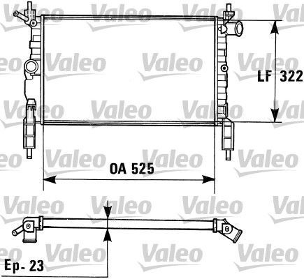 Valeo 730975 - Chladič vody -