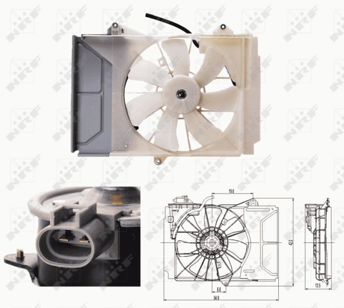 NRF 47697 - Ventilátor motora -