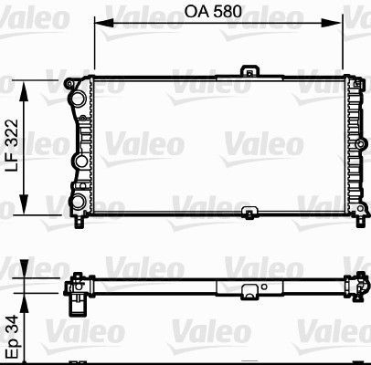 Valeo 730980 - Chladič vody -
