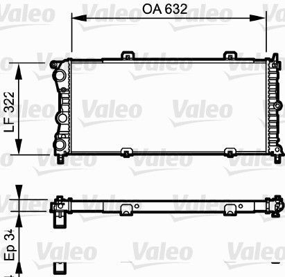 Valeo 730981 - Chladič vody -