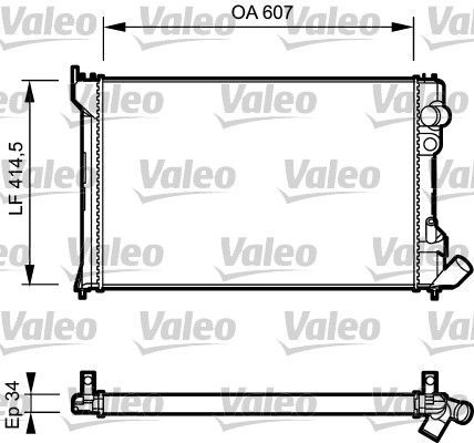 Valeo 730982 - Chladič vody -