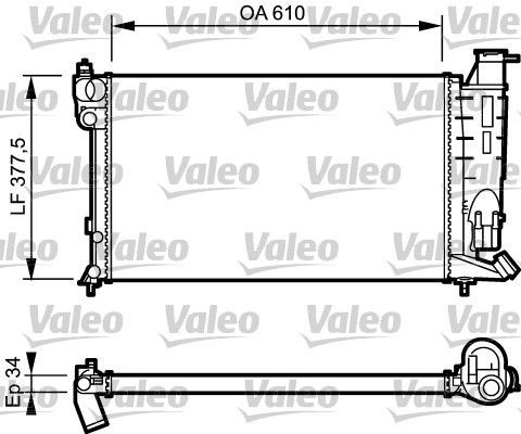Valeo 730983 - Chladič vody -