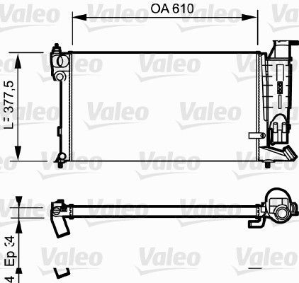 Valeo 730984 - Chladič vody -