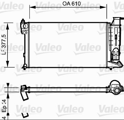 Valeo 730985 - Chladič vody -