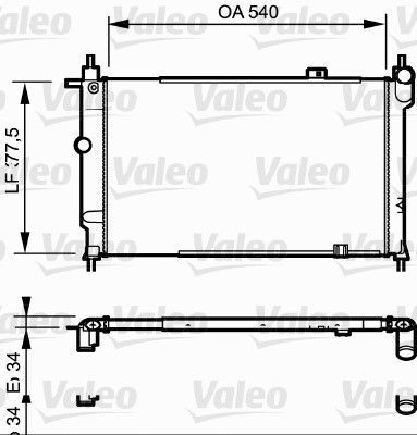 Valeo 730993 - Chladič vody -
