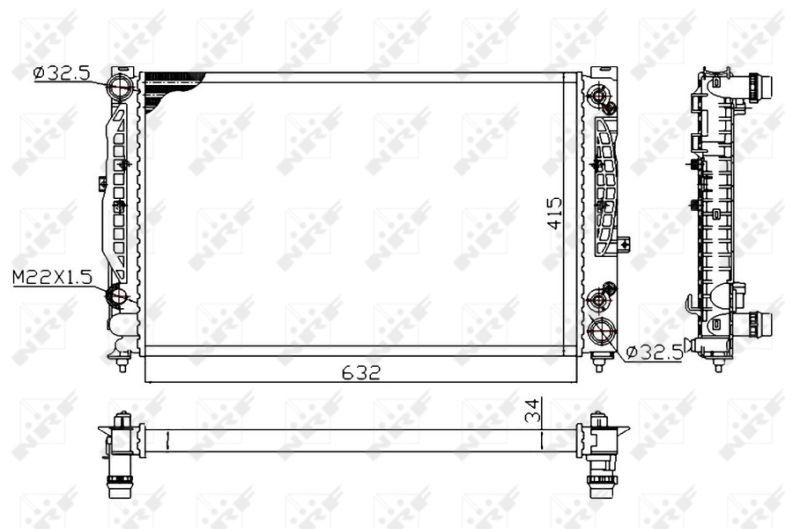 NRF 519504A - Chladič vody -