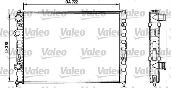 Valeo 731006 - Chladič vody -