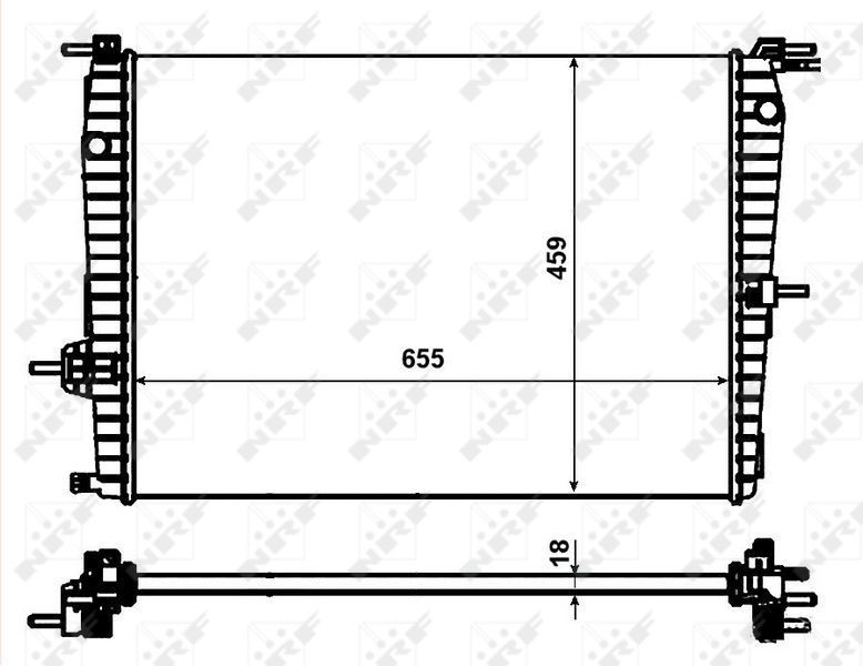 NRF 53011 - Chladič vody -