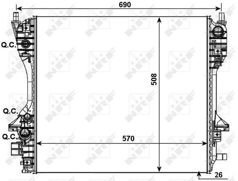 NRF 53012 - Chladič vody -