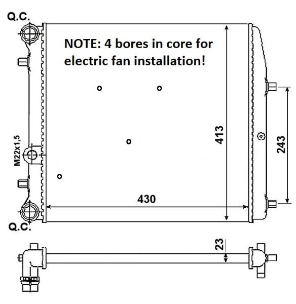 NRF 53021A - Chladič vody -