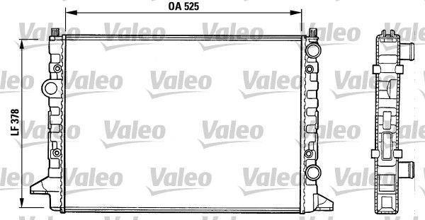 Valeo 731007 - Chladič vody -