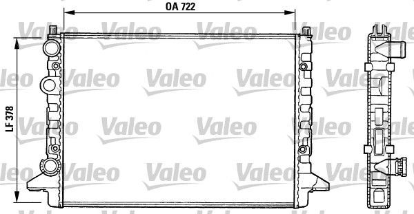 Valeo 731008 - Chladič vody -