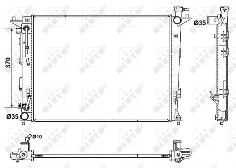 NRF 53051 - Chladič vody -