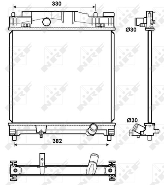 NRF 53072 - Chladič vody -