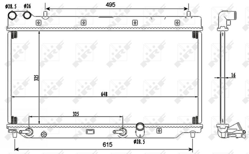 NRF 53110 - Chladič vody -