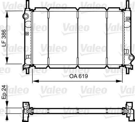 Valeo 731011 - Chladič vody -