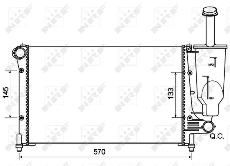 NRF 53128A - Chladič vody -