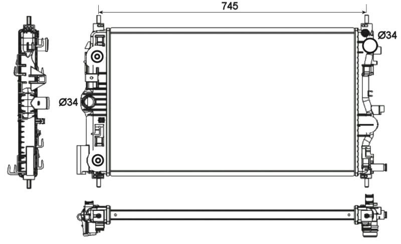 NRF 53131 - Chladič vody -