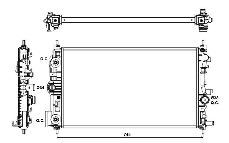NRF 53143 - Chladič vody -