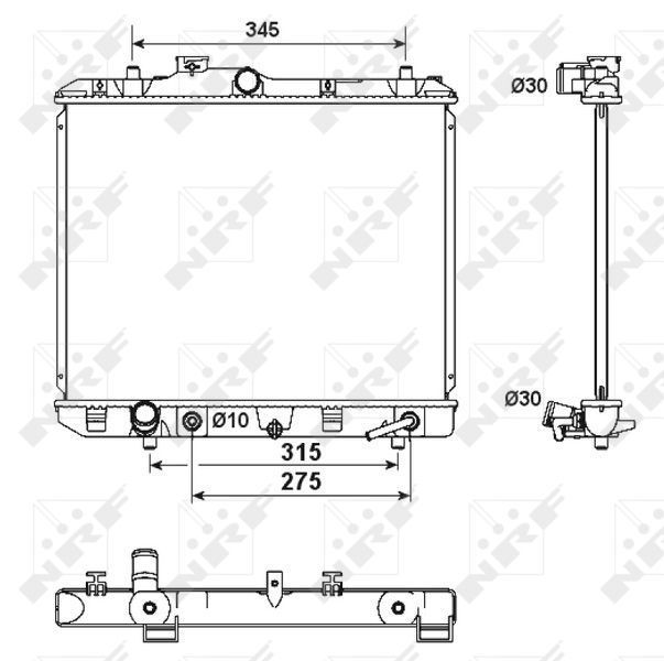 NRF 53158 - Chladič vody -