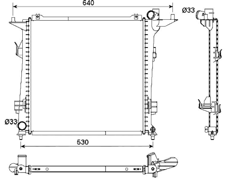 NRF 53164 - Chladič vody -