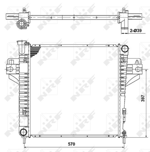 NRF 53182 - Chladič vody -