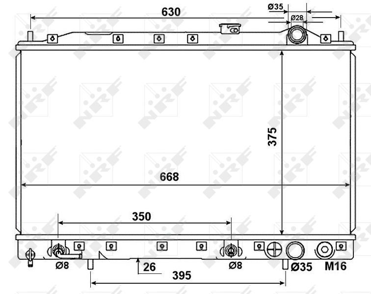 NRF 53274 - Chladič vody -