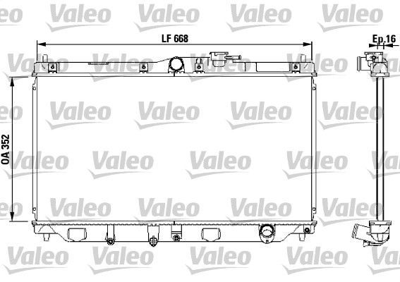 Valeo 731076 - Chladič vody -