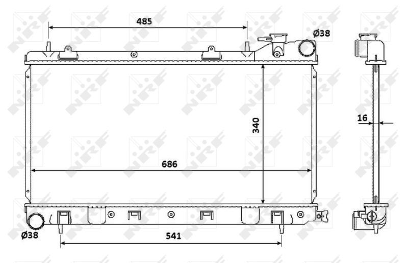 NRF 53815 - Chladič vody -