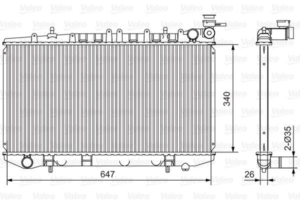 Valeo 731090 - Chladič vody -