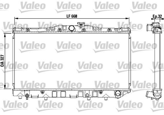 Valeo 731095 - Chladič vody -