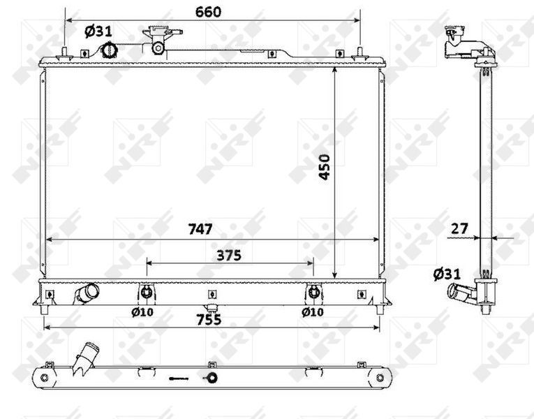 NRF 53904 - Chladič vody -