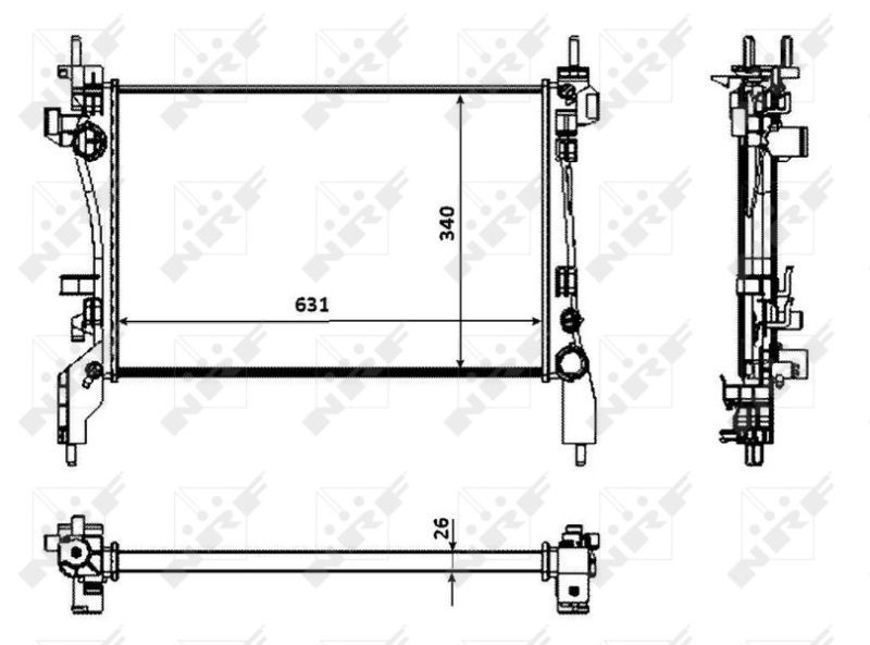 NRF 53934 - Chladič vody -