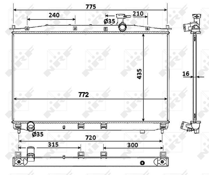 NRF 53942 - Chladič vody -