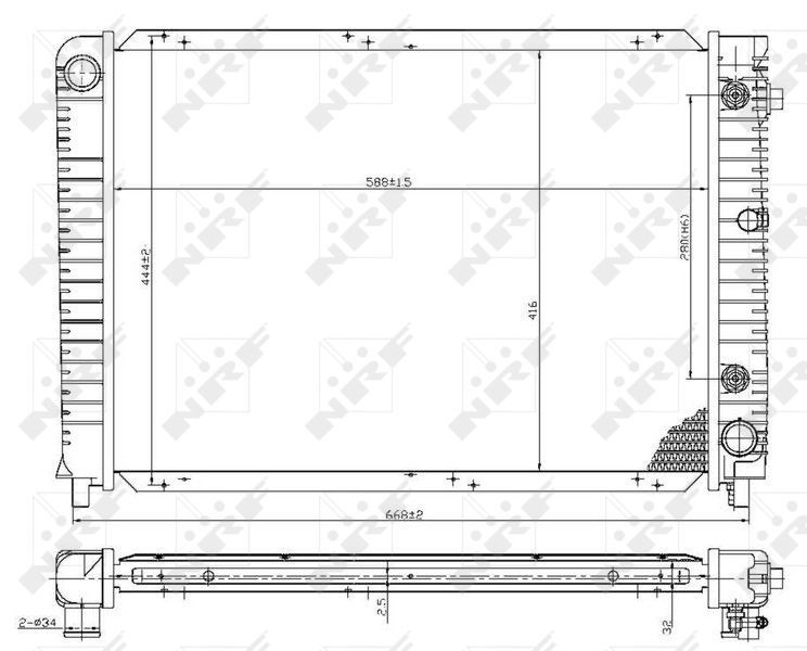NRF 53953 - Chladič vody -