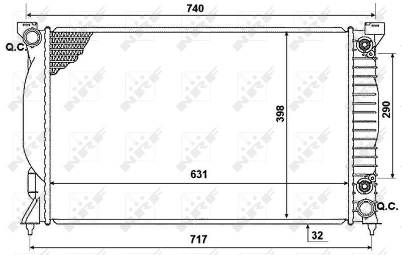 NRF 53958 - Chladič vody -