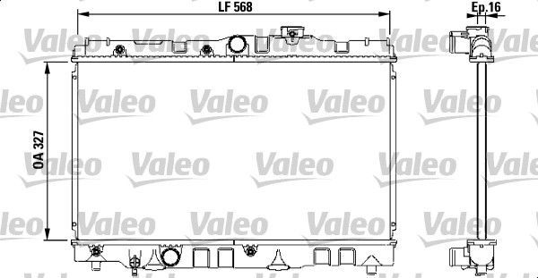 Valeo 731119 - Chladič vody -
