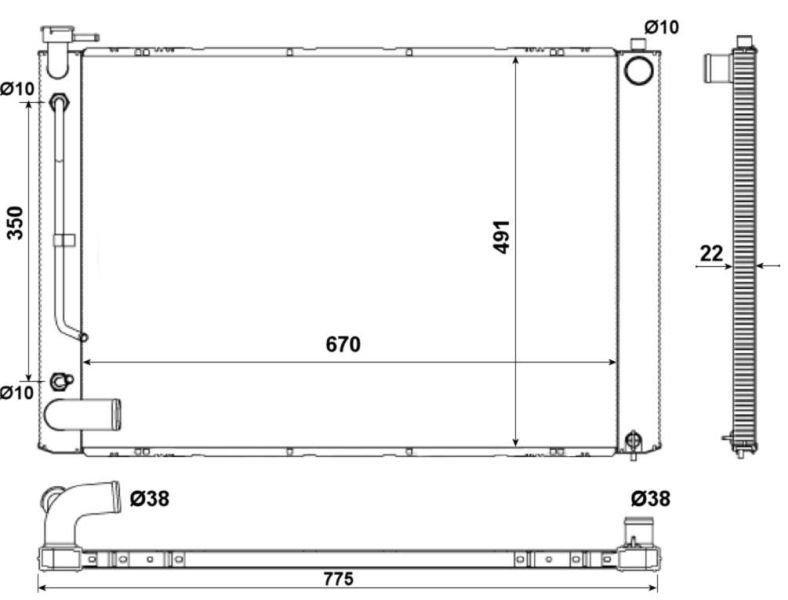 NRF 53974 - Chladič vody -