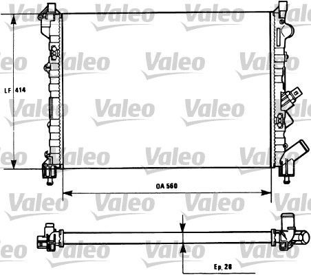 Valeo 731128 - Chladič vody -