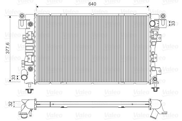 Valeo 731148 - Chladič vody -