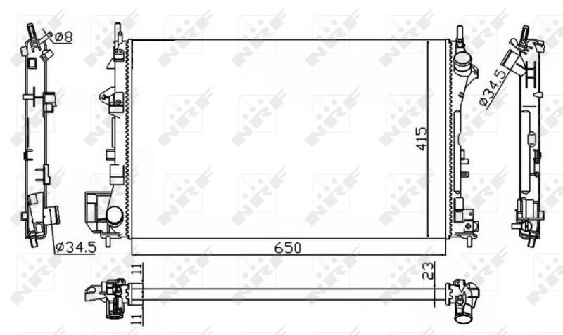 NRF 58203A - Chladič vody -
