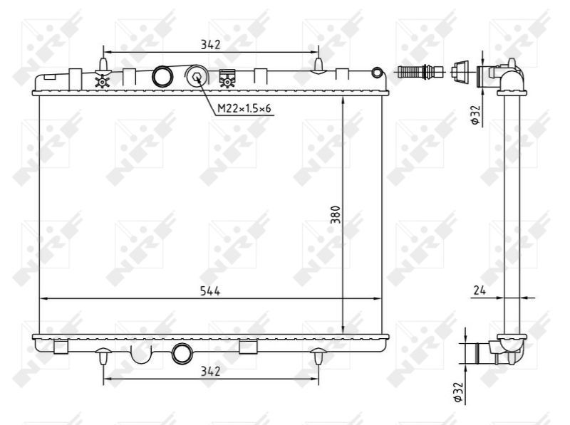 NRF 58226A - Chladič vody -