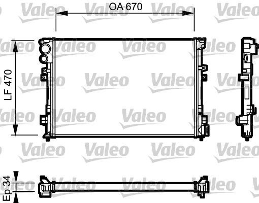 Valeo 731168 - Chladič vody -