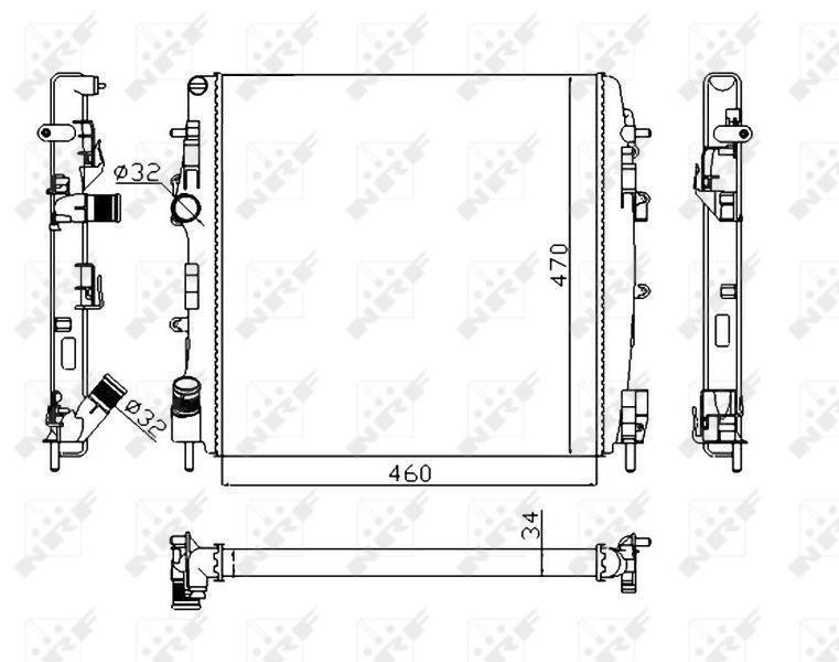 NRF 58317A - Chladič vody -