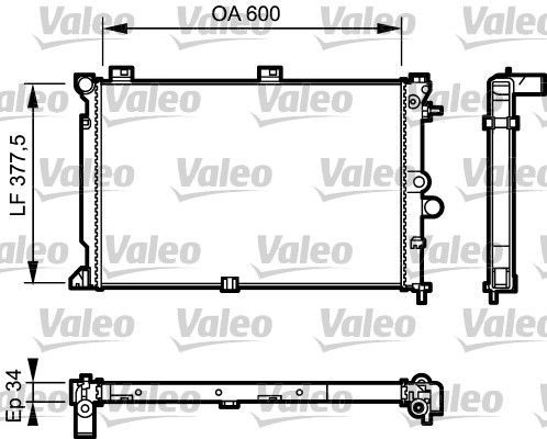 Valeo 731170 - Chladič vody -