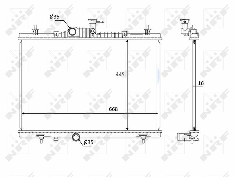NRF 58394 - Chladič vody -