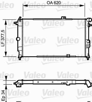Valeo 731174 - Chladič vody -