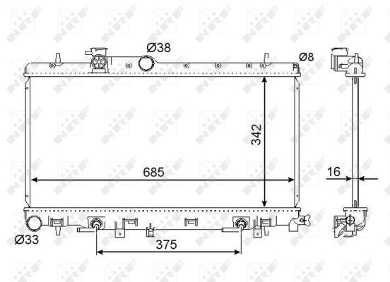 NRF 58493 - Chladič vody -