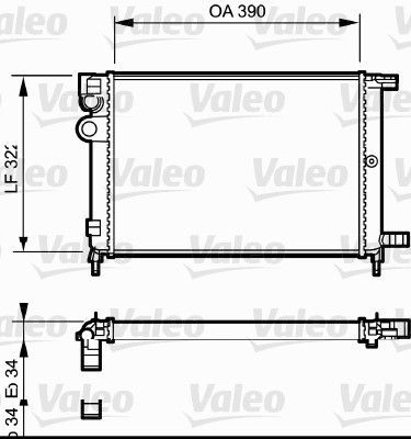 Valeo 731177 - Chladič vody -