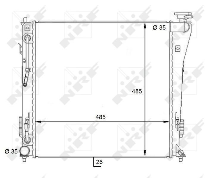 NRF 59087 - Chladič vody -